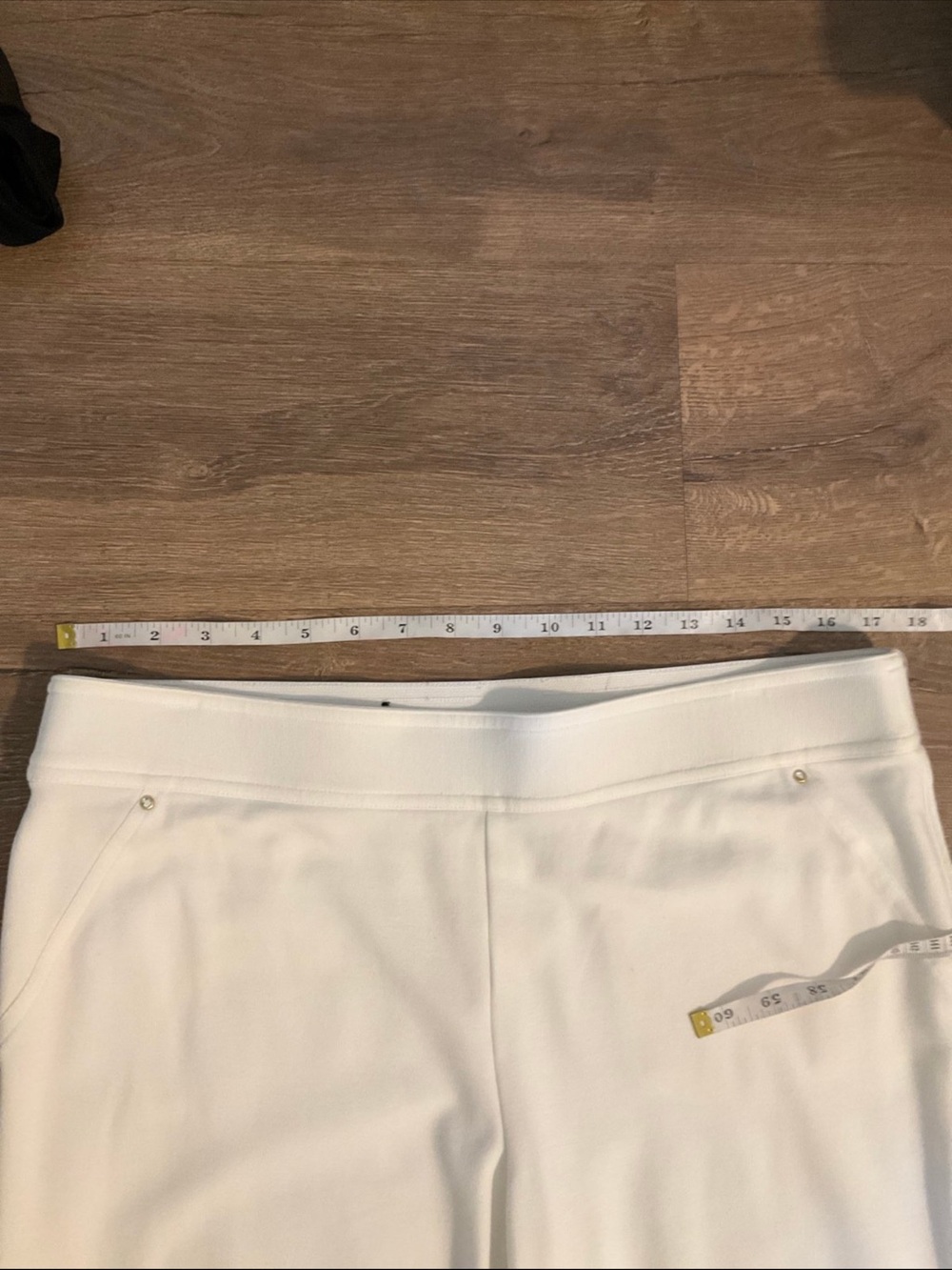 INC International Concepts white slim fit stretchy pants, 16 - Picture 4 of 6
